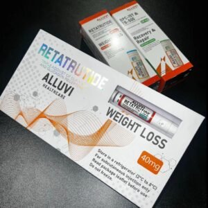uktrustpharma alluvi Retatrutide laboratory research product packaging