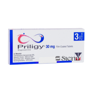 Buy Priligy Dapoxetine 30mg capsule box and blister pack